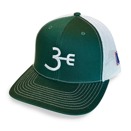 Green & White Trucker Hat