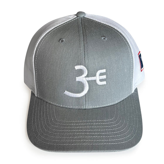 Heather Grey & White Trucker Hat