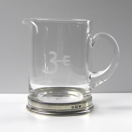 Three Forks Ranch Pewter & Crystal Bar Pitcher