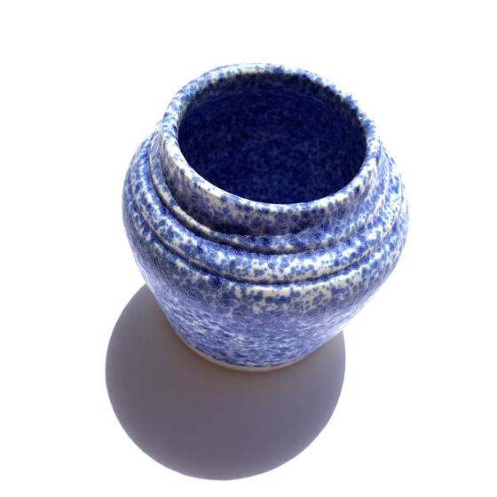 Blue Splatter Vase